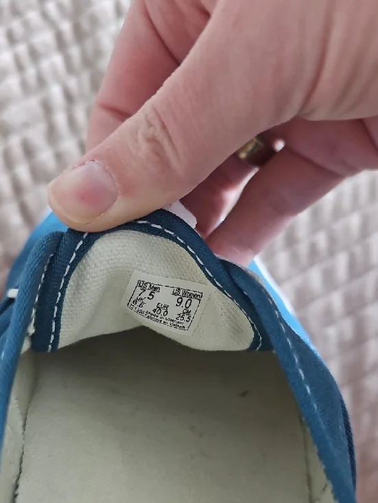 Vans Teal Canvas Low-Top Sneakers with White Laces - Picture 4 of 4